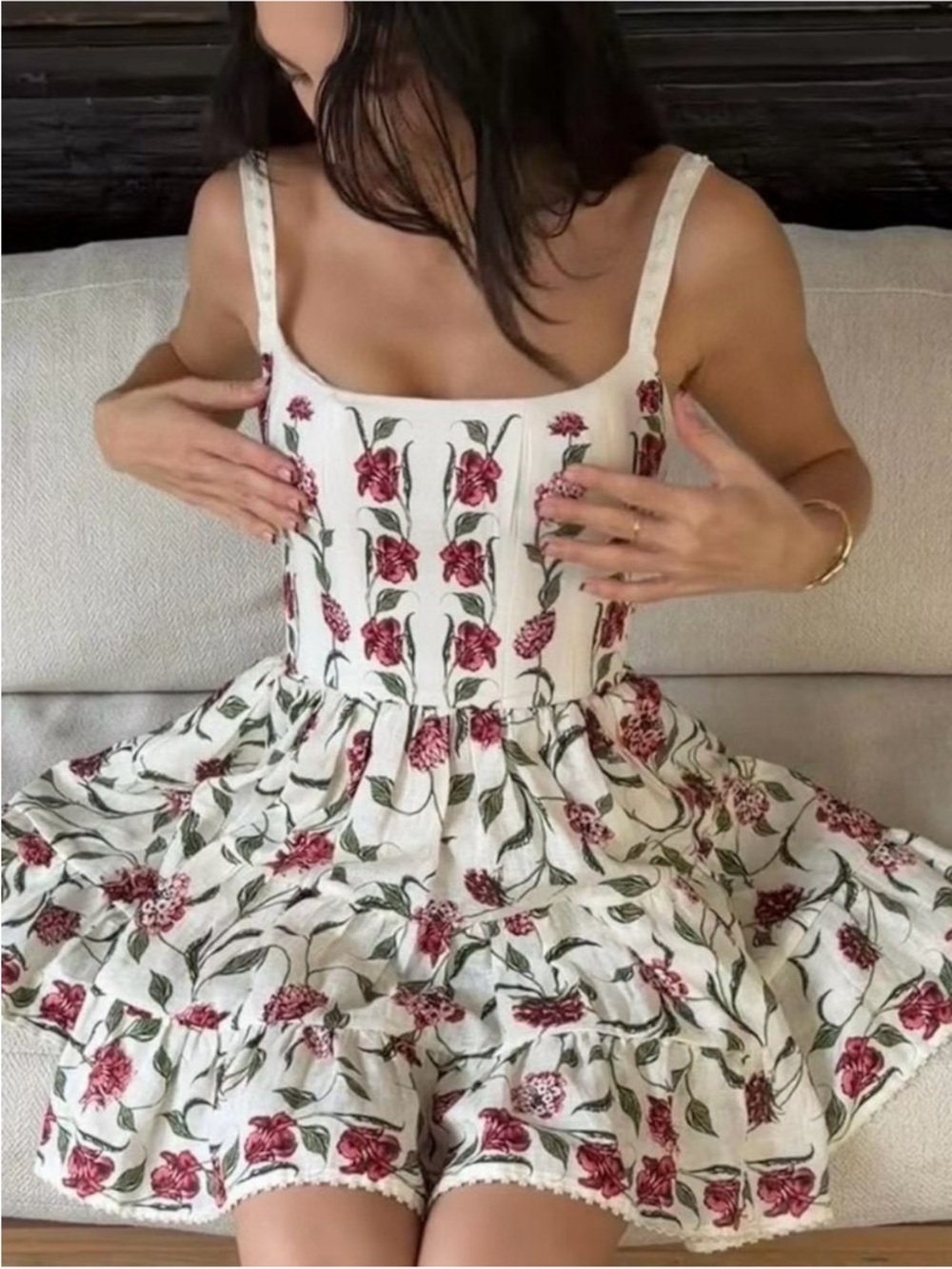 Agua by Agua Bendita Granadilla Quebrada Mini Dress